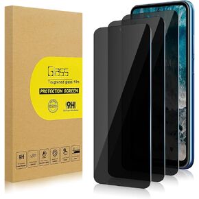 3 Pack Privacy Screen Protector for Nokia X100[Anti-Spy Tempered Glass], Ultra HD, Anti-Scratch, Bubble-Free, Easy Install 9H Protective Glass for Nokia X100