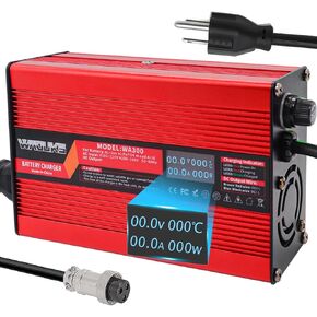 67.2V 4A Lithium Battery Charger Output 3pin GX16 1+ 3- Connector Used for 16S 60V Li-ion Battery Charger