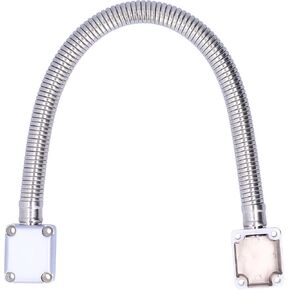 Door Cable Protector, Stainless Steel Door Loop Cable Protector Exposed Mount Wire Protective Tube for Access Control System
