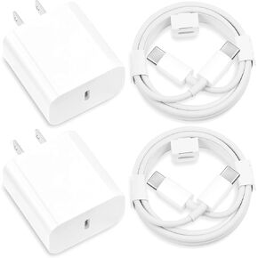 Pixel 8/7/6/5/4/3 Fast Charger, 2Pack 20W USB C Charging Block for Google Pixel 8/8 Pro/7/7 Pro/7a, 6a/6/Pro, 5/4/3/2/XL, Phone 15, Galaxy, Android Phones + 6FT USB C Cable Cord