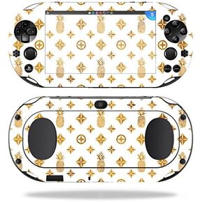 MightySkins Skin Compatible with Sony PS Vita (Wi-Fi 2nd Gen) wrap Cover Sticker Skins Gold Pineapples