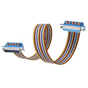 D-SUB25 Pin Serial Extension Cable 25 PIN RS232 Serial Cable 50 cm (Male to Female) (Male to Female （25）)