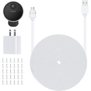 for Simplisafe Outdoor Camera Power Cable, 25FT Weatherproof Charging Cord, Suitable for All Weather Conditions Continuously Charge for SimpliSafe Outdoor Security Camera