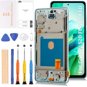 S20 FE 4G G780/5G G781 OLED LCD Display +Cloud Lavender Frame For Samsung Galaxy S20 FE 4/5G 6.45" Lcd Screen Display Replacement Touch Digitizer Assembly Kit sm-g781b/u/u1/w/n/v sm-g780f/g