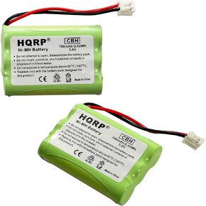 HQRP 2-Pack Phone Battery Compatible with Vtech 80-0099-00-00, 5822, ia5849, i6720, i6764, i6772, i6786, i6822, mi6822, mi6862, mi6873, mi6877, mi6885, mi6889, mi6897 Cordless Phone Replacement