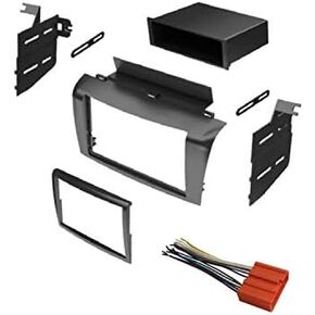 ASC Audio Car Stereo Radio Install Dash Mount Kit and Wire Harness for Installing an Aftermarket Radio for 2004 2005 2006 2007 2008 2009 Mazda3 Mazda 3