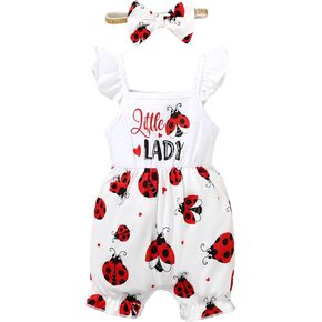 BIRTHDAY SHARK Newborn Baby Girl Outfit Infant Summer Outfit Girl Little Lady Romper