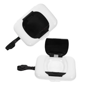 2pcs Wipe Box Holders Baby Wipes Holder Baby Diapers Baby Wipe Dispenser Baby Wipe Warmer Portable Wipe Warmer Flushable Wipes Dispenser Pp Travel Infant Products Carry