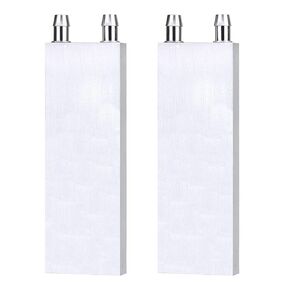 Aluminum Water Cooling Block,Liquid Cold Water Plate Heat Sink Water-Cooled Exchanger Head semiconductor Refrigeration Sheet CPU Graphics Radiator Heatsink Endothermic Head(40 x 120 x 12mm)2pcs