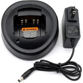 HTN9000B Charger HNN9013 Charger [Upgraded] for Motorola Radi HT750 HT1250 PR860 MTX850 MTX8250 MTX950 MTX9250 EX500 EX560 EX560XLS EX600 EX600XLS PMNN4008 PMNN4097 WPLN4107 JMNN4023B Battery Charger