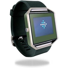 MightySkins Skin Compatible with Fitbit Blaze Cover Skins Sticker Watch Solid Olive