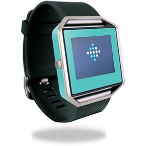 MightySkins Skin Compatible with Fitbit Blaze Cover Skins Sticker Watch Solid Turquoise