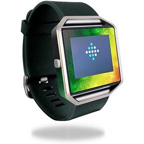 MightySkins Skin Compatible with Fitbit Blaze Cover Skins Sticker Watch Rasta Rainbow