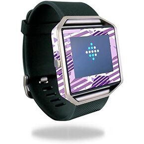 MightySkins Skin Compatible with Fitbit Blaze Cover Skins Sticker Watch Purple Pentagon