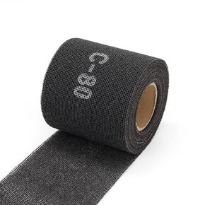 SCOTTCHEN Sanding Rolls/Plumbing Sanding Cloth 4-1/8" x 6.5yd (20 ft) / Plumber's Double Side Open Mesh/Aluminum Oxide Grit #80-1Roll