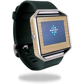 MightySkins Skin Compatible with Fitbit Blaze Cover Skins Sticker Watch Light Zebra Wood
