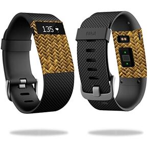 MightySkins Skin Compatible with Fitbit Charge HR Cover Skins Sticker Watch Basket Weave