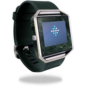 MightySkins Skin Compatible with Fitbit Blaze Cover Skins Sticker Watch Green Marble