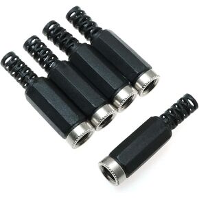 E-outstanding DC Socket 5PCS 5.5mm x 2.5mm Female DC Barrel Jack Solder Power Adapter for CCTV DVR Camera