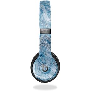 Glossy Glitter Headphone Skin Compatible with Beats Solo 4 - Winter Rock - Premium 3M Vinyl Protective Wrap Decal Cover - Easy to Apply | Crafted in The USA by MightySkins