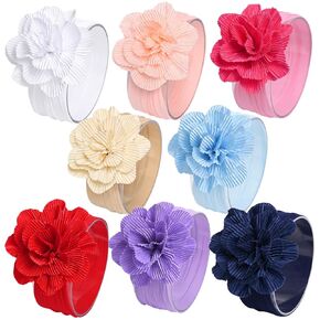 DANMY Baby Girl Nylon Headbands Newborn Toddler Petal Elastic Hairband Children Soft Headwrap Hair Accessories