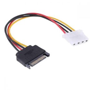 15pin Male to IDE Big 4pin Hard Disk Drive Power Cord Connector Power Supply Cable f15pin Male to IDE Big 4pin Hard Disk Drive Power Cord Connector Power Supply Cable or Car Motorcycle