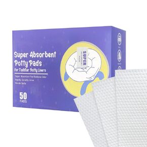 Disposable Potty Absorbent Pads for Kids Travel,Potty Refill Pouch for Toddler Toilets Portable Fast-Acting Absorbent Fit All Baby Travel Potty Bags - 100 Pads
