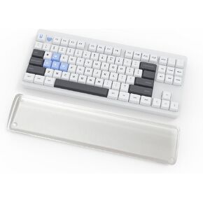 Acrylic TKL Keyboard Wrist Rest, Clear Wrist Rest for Computer Keyboard, Office, Laptop, Mac, Comfortable, Ergonomic for Typing Pain Relief (14.2in)