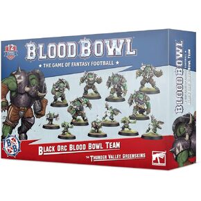 Games Workshop - Blood Bowl: Black Orc Team (The Thunder Valley Greenskins)