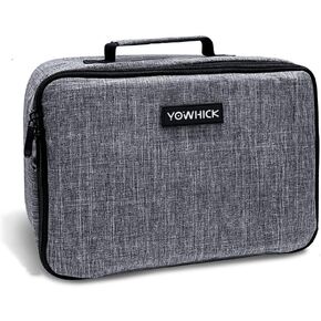 حقيبة جهاز عرض YOWHICK، حقيبة حمل للسفر لجهاز العرض متوافقة مع YOWHICK DP01، الناتج المحلي الإجمالي 1، DP03، المزيد من أجهزة عرض الأفلام - مقاومة للخدش وفواصل المقصورة، 10.8 بوصة × 7.7 بوصة × 3.6 بوصة in Kuwait