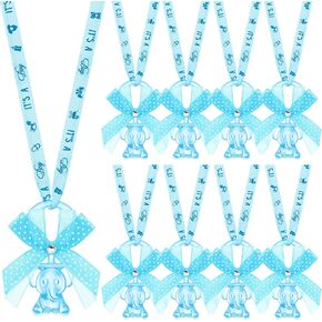 60 Pieces Elephant Baby Shower Pacifiers Necklace Acrylic Baby Pacifiers Party Supplies Pacifiers Charm for Guests Baby Shower Party Table Scatter Favors (Blue) in Saudi Arabia