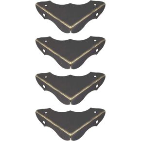 uxcell Metal Desk Corner Protectors Table Edge Cover Guard 40x40x9mm Bronze Tone 16pcs
