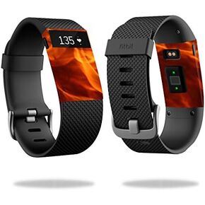MightySkins Skin Compatible with Fitbit Charge HR Watch Cover wrap Sticker Skins Backdraft
