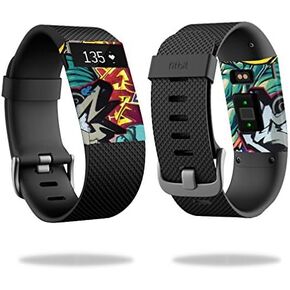 MightySkins Skin Compatible with Fitbit Charge HR Watch Cover wrap Sticker Skins Graffiti Wild Style