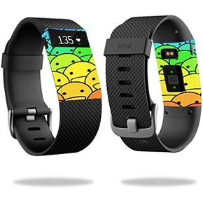 MightySkins Skin Compatible with Fitbit Charge HR Watch Cover wrap Sticker Skins Happy Faces