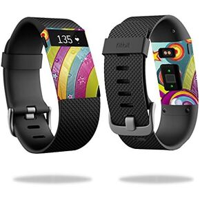 MightySkins Skin Compatible with Fitbit Charge HR Watch Cover wrap Sticker Skins Happiness