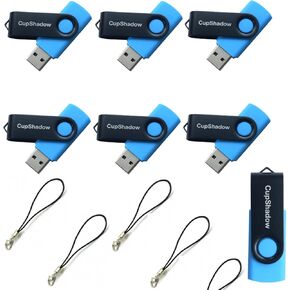 8GB USB Flash Drive 15 Pack Bulk USB Flash Drive 8GB Thumb Drive 15 Pack USB2.0 Flash Drive Bulk CupShadow USB (Orange)