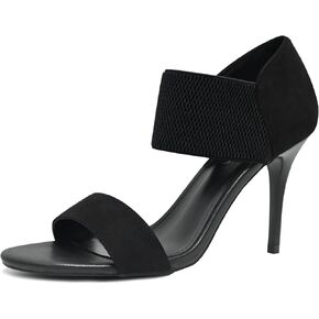 Women's Open Toe High Heels 3.5IN Stiletto Heeled Sandals Sexy Elastic Band Ankle Booty Heeled Sandal Shoes for Daily,Work,Evening Party