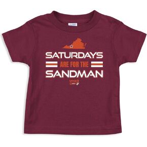 Saturdays Toddler Tee for VA Tech College Fans (2T-7T)