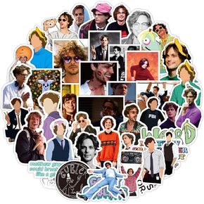 50Pcs Actors Matthew Gray Gubler Stickers for Hydro Flask, Criminal Minds TV Series Vinyl Decal for Laptop Water Bottle Bike Guitar Luggage Phone Computer Skateboard (Matthew Gray Gubler)