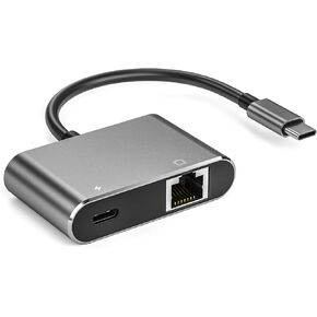 ULANSeN USB C to RJ45 LAN Ethernet Gigabit Network Adapter with Chippset AX88179 with 100W PD charging for Windows/iOS/iPadOS/macOS/Linux