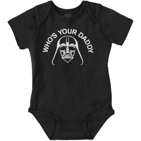 Who's Your Daddy Dark Lord Space Baby Romper Boys or Girls
