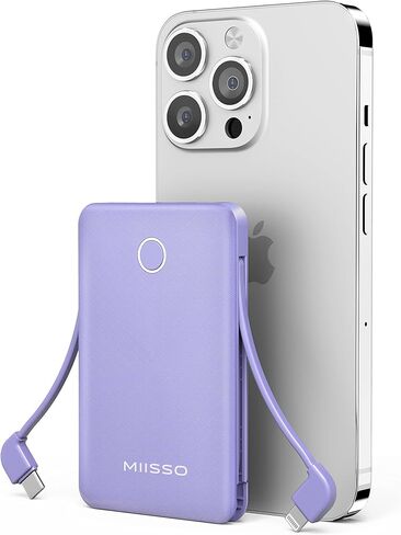 miisso 6000mah Ultra Slim Power Bank, Card Size, Deep Black in Kuwait