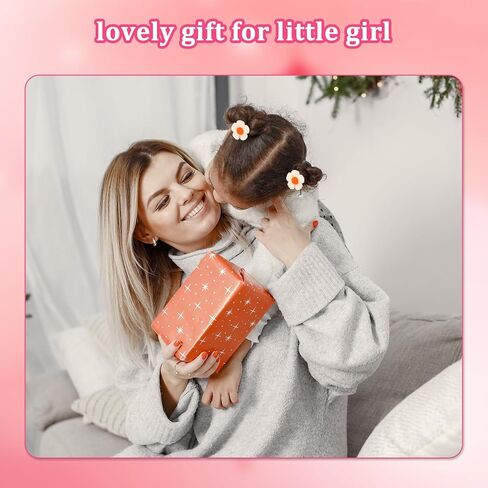 24pcs Baby Girl Hair Ties Cute Flower Elastic Toddler Hair Ties No Damage Candy Bow Seamless Ponytail Hair Ties,Scrunchies for Thick Hair Girl Hair Accessories in Saudi Arabia