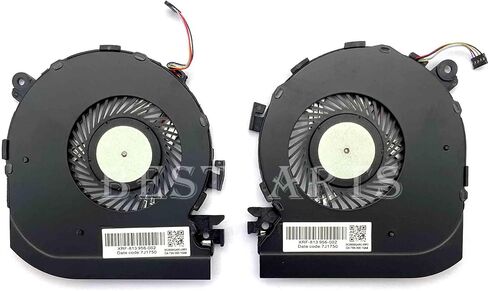 BestParts CPU+GPU بديل مروحة التبريد الصامتة لسلسلة HP Spectre X360 15-BL TPN-179 15-bl0xx 15bl1xx، P/N: 914357-001 914358-001، 813956-002 DC5V 0.5A in Saudi Arabia