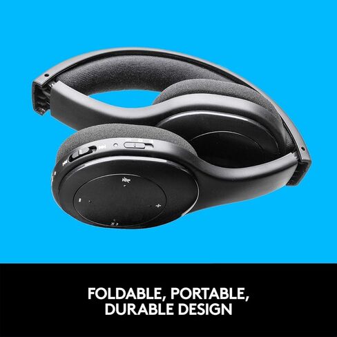 سماعة رأس بلوتوث Logitech H800 مع ميكروفون للكمبيوتر الشخصي والأجهزة اللوحية والهواتف الذكية - بلوتوث فقط - جهاز الاستقبال اللاسلكي غير متضمن (متجدد) in Kuwait