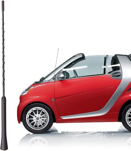 هوائي 16 بوصة لـ Smart ForTwo (2008-2015)، هوائي Smart ForTwo، هوائي مطاطي مرن بديل لـ Smart ForTwo 2008 2009 2010 2011 2012 2013 2014 2015، أسود in Saudi Arabia