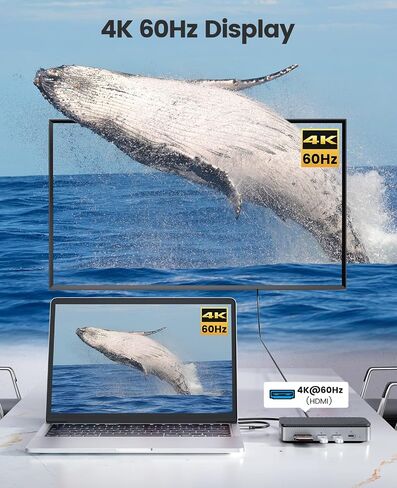 USB C Hub with M.2 SSD Enclosure, ORICO 10-in-1 USB-C Docking Station, 10Gbps USB 3.2 Gen2 M.2 NVMe/SATA SSD Reader, Support 4K@60Hz HDMI, 100W PD, SD/TF, Ethernet - DPM2P9 in Saudi Arabia
