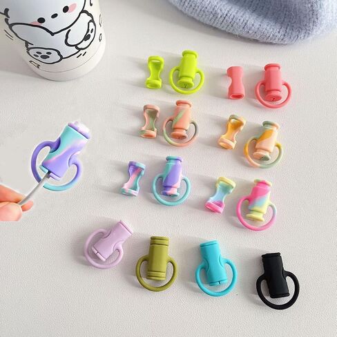 2 in 1 Data Cable Protector, Cute Silicone Winder Winder, Cute Cable Protector, 2 in 1 Silicone Charger Protector, Universal Mini Protective Cover, Mobile Phone Charger Cover (10pcs) in Saudi Arabia