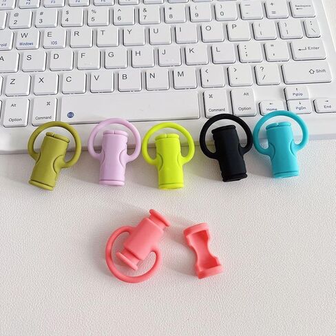 2 in 1 Data Cable Protector, Cute Silicone Winder Winder, Cute Cable Protector, 2 in 1 Silicone Charger Protector, Universal Mini Protective Cover, Mobile Phone Charger Cover (10pcs) in Saudi Arabia